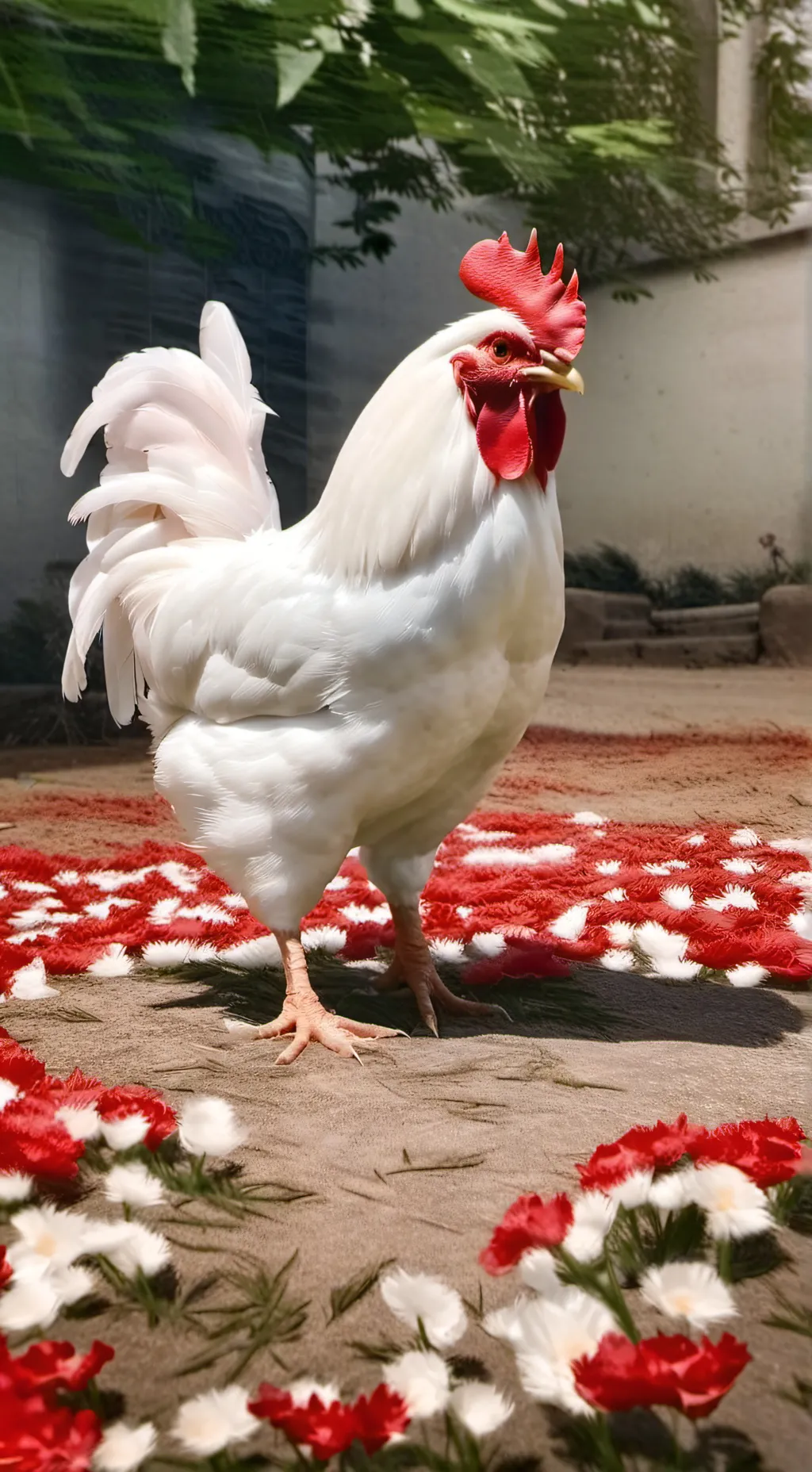 ai character: white carioco  background