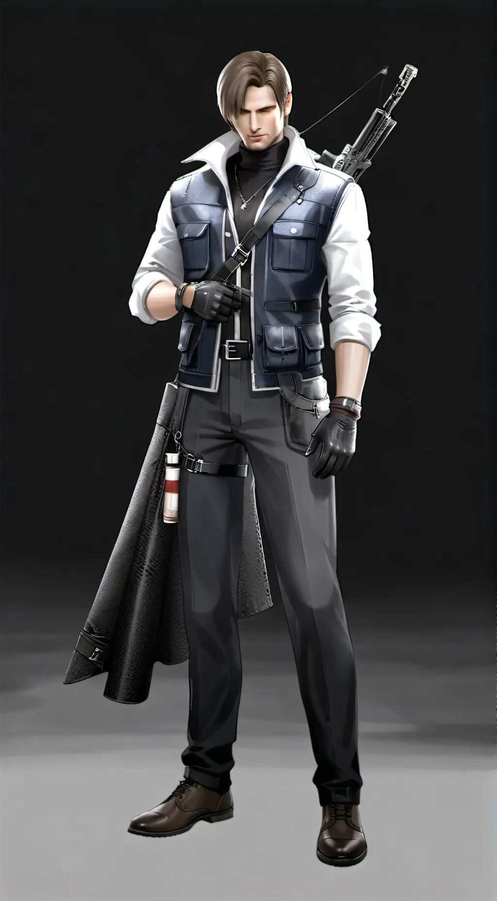 ai character: Leon kennedy background