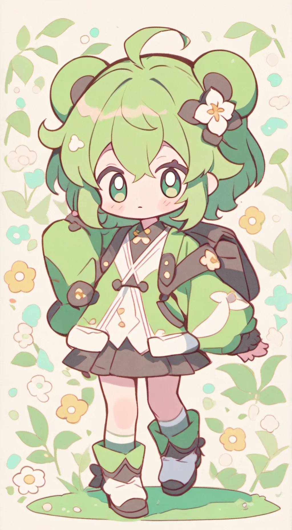 ai character: parlé emogji background