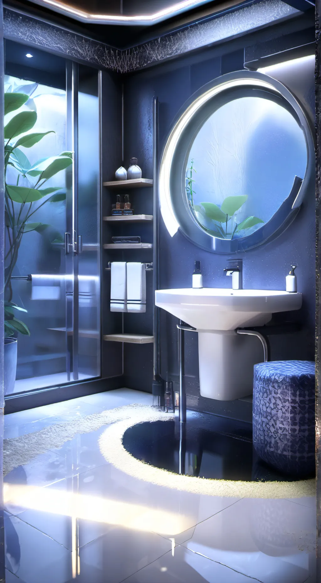 ai character: eres azul background