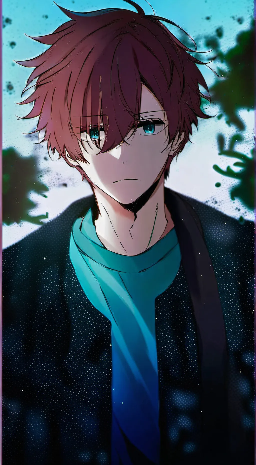 ai character: aqua hoshino  background