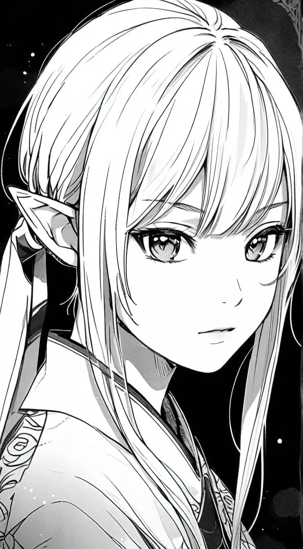 ai character: shy girl  background