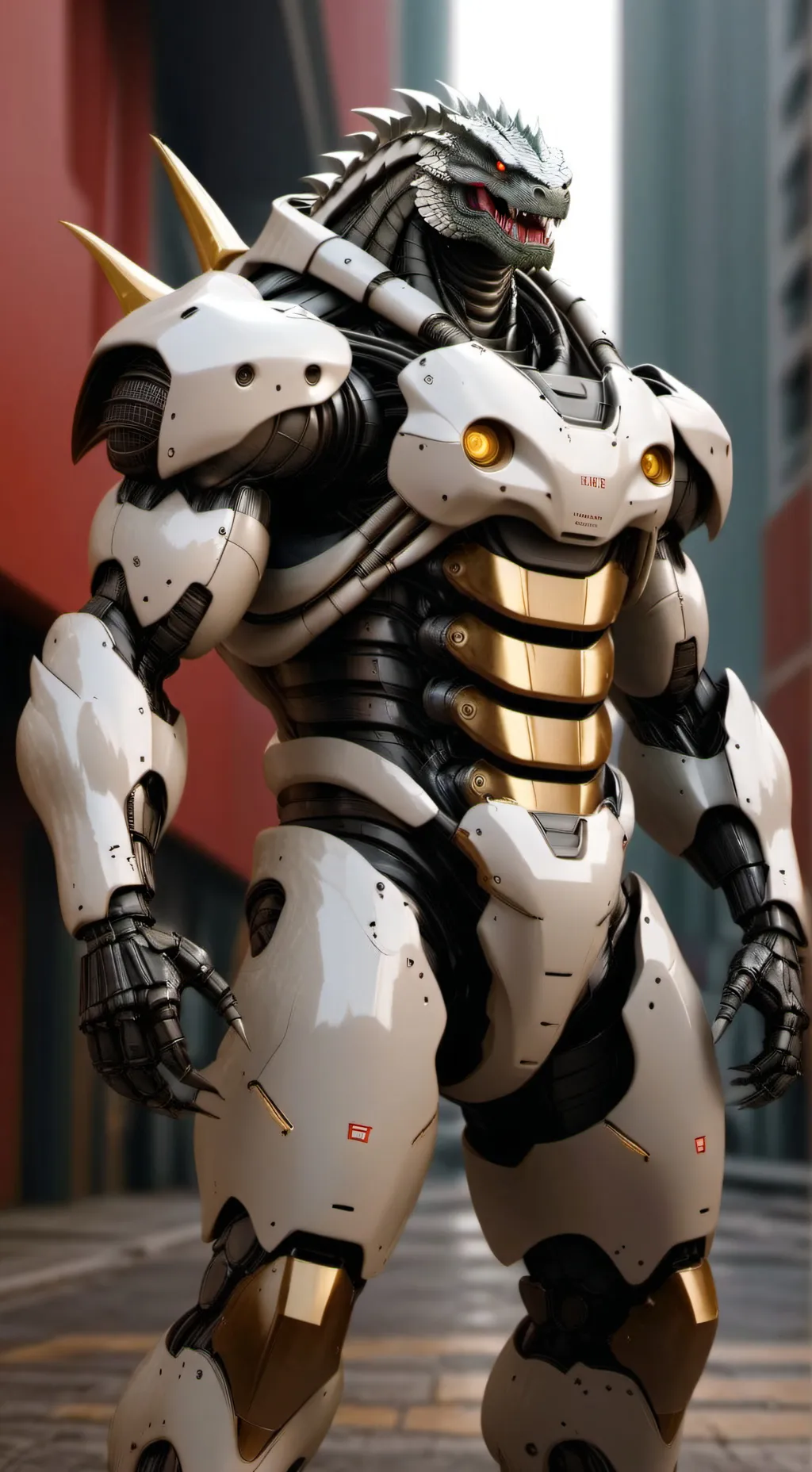 ai character: Kiryu (mechagoji) background