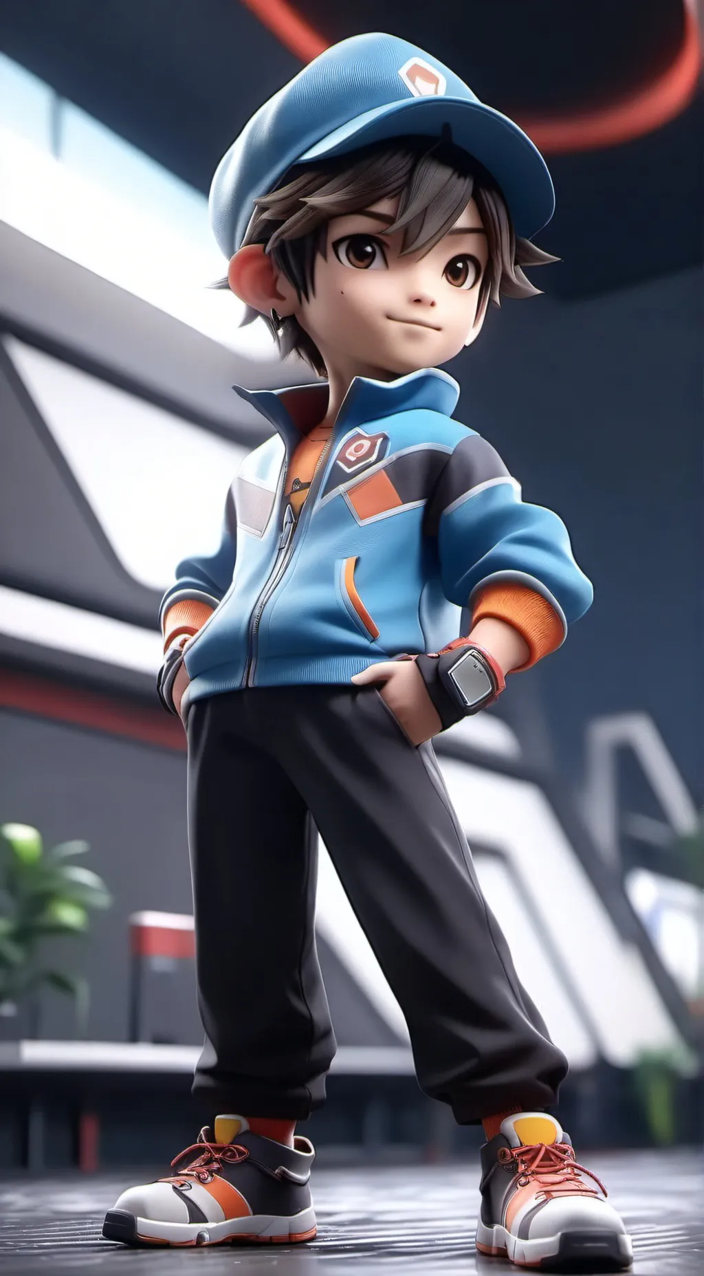 ai character: boboiboy  background