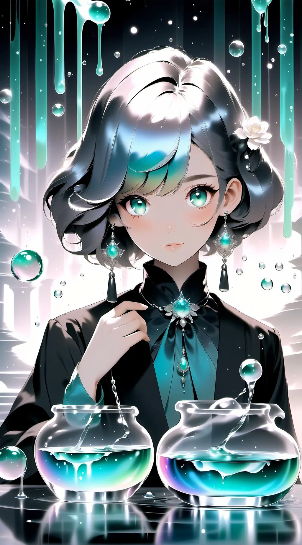 ai character: ★†lily†★• background