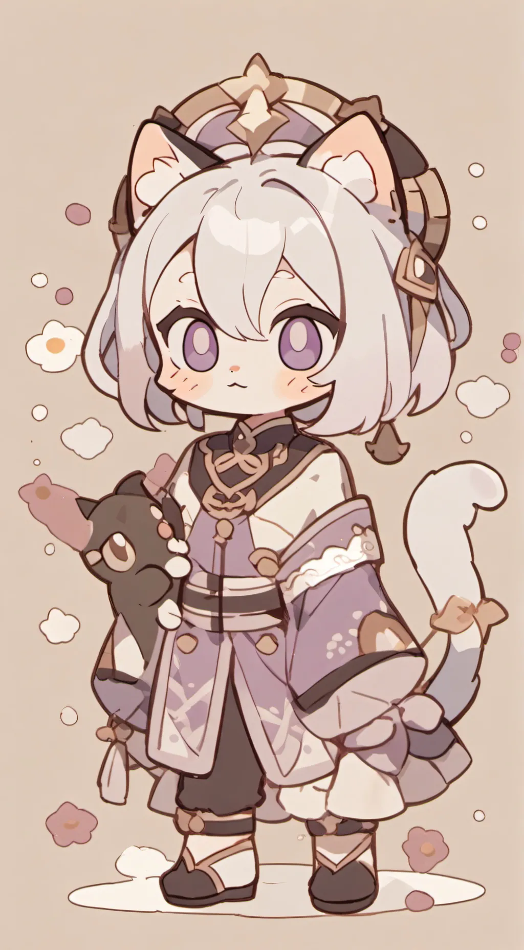 ai character: tiny catnap background