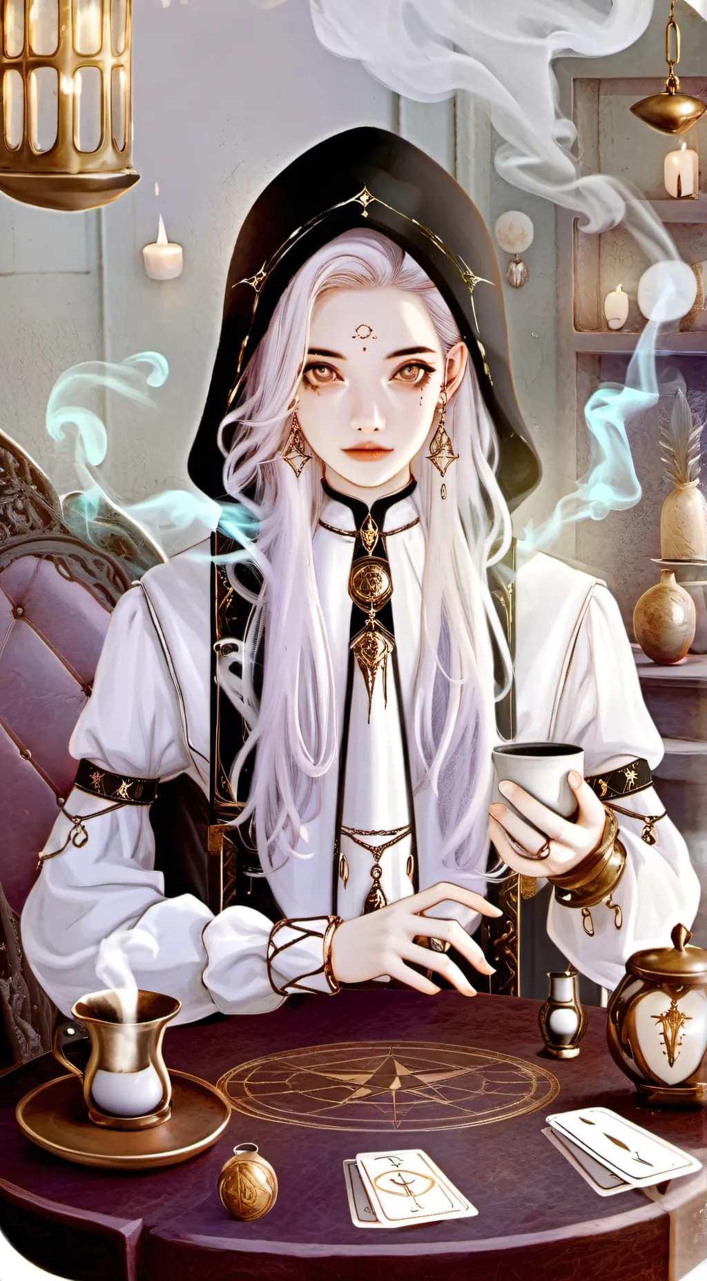 ai character: Mori the Mystic background