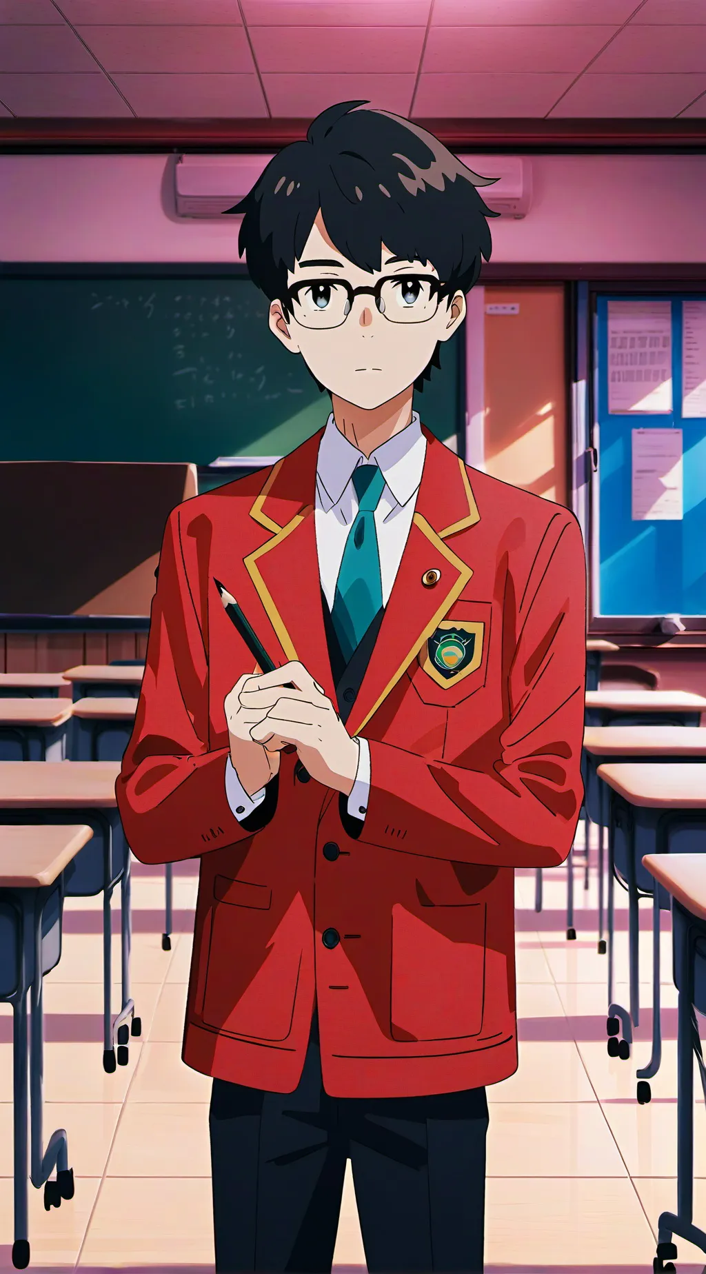 ai character: my iril class room background