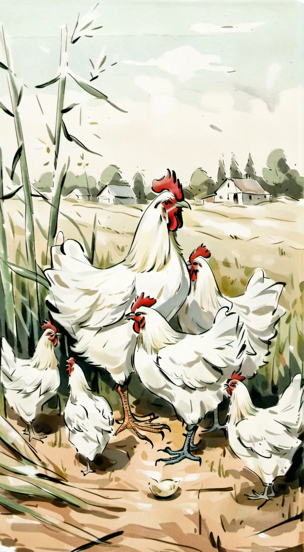 ai character: chicken background