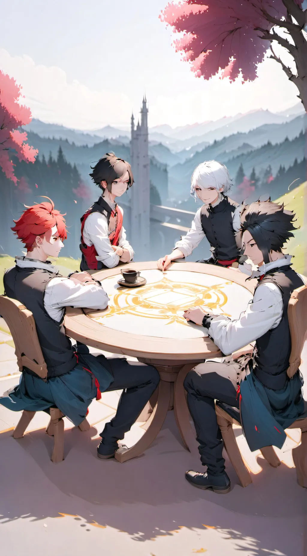 ai character: Soiré jeux "amis" background