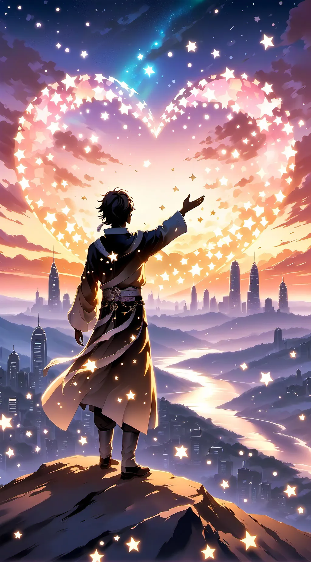 ai character: Valentine day dw background