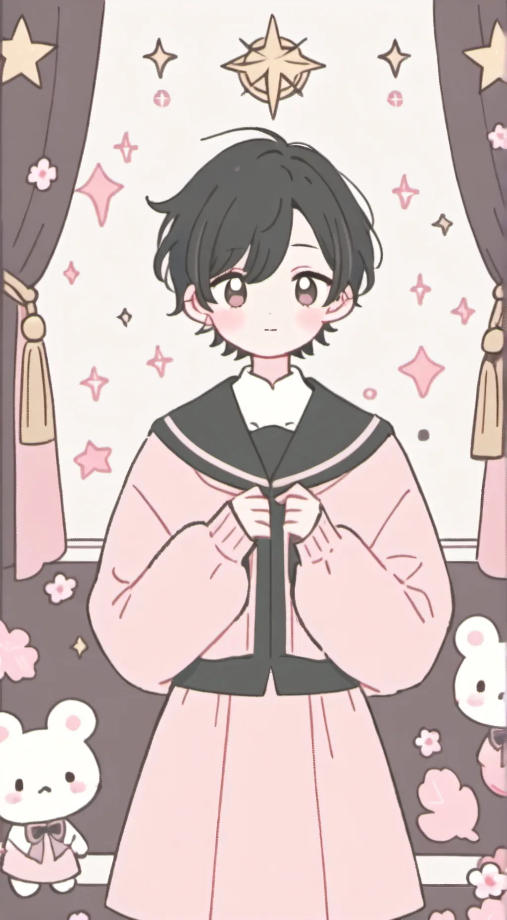 ai character: Lupi🩷🌈 background