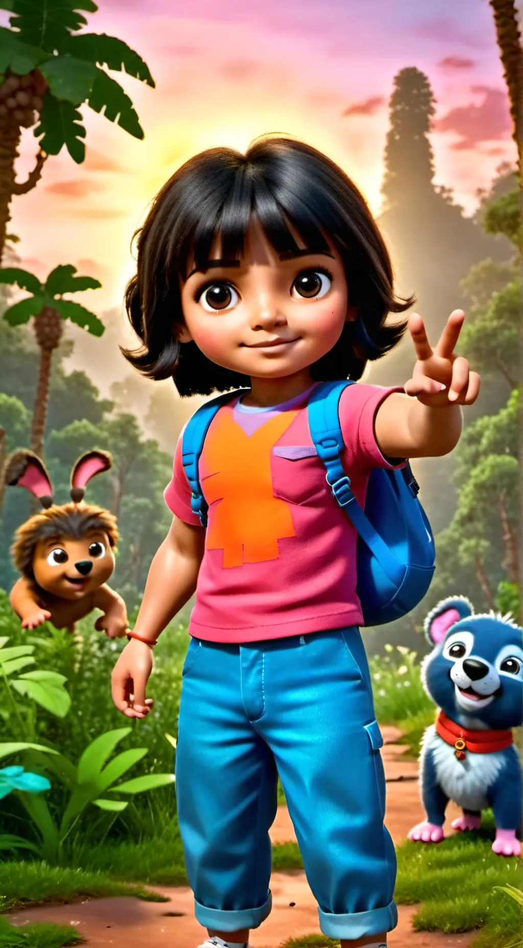ai character: Dora The Explora background