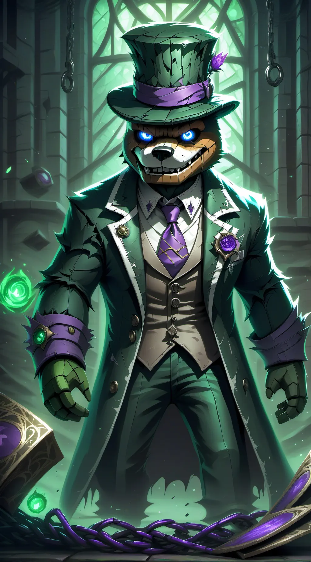 ai character: animatronici background