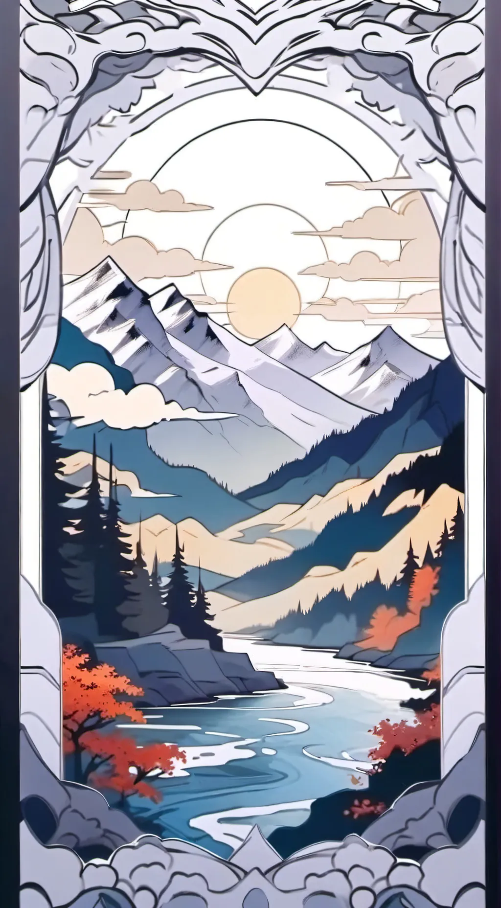 ai character: Anime world travel background