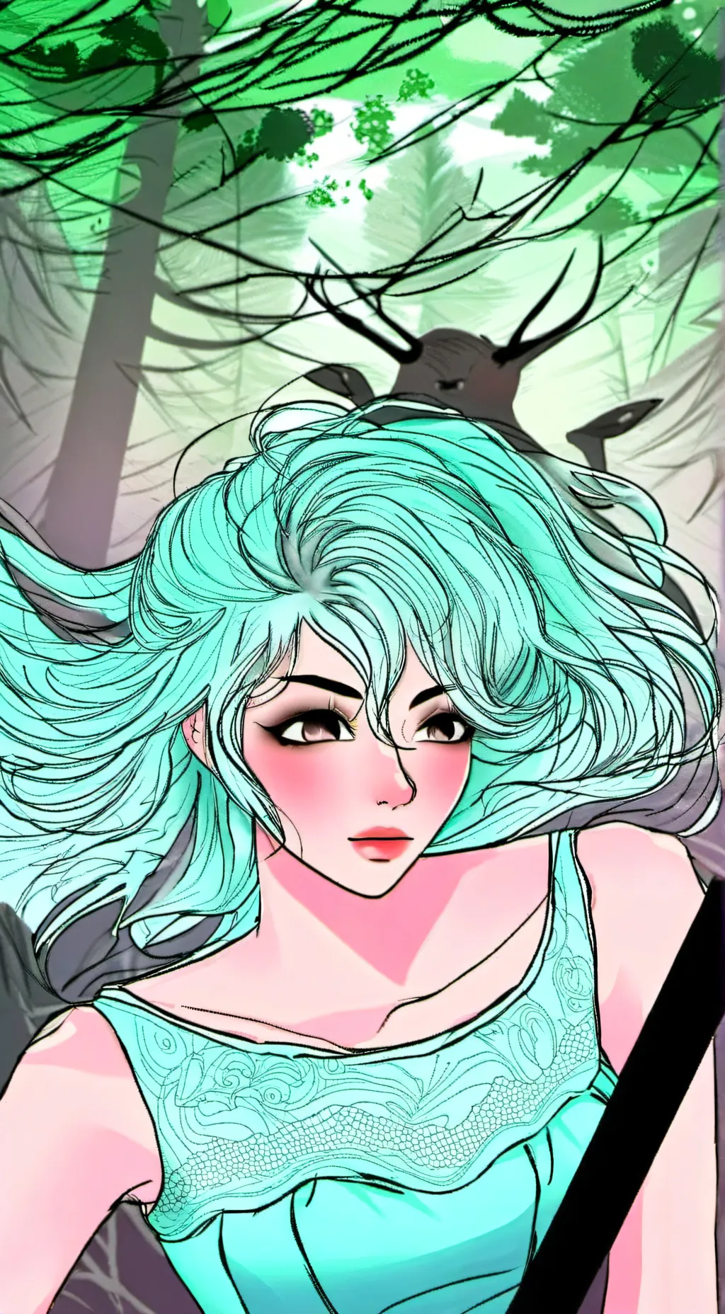 ai character: Abella  background