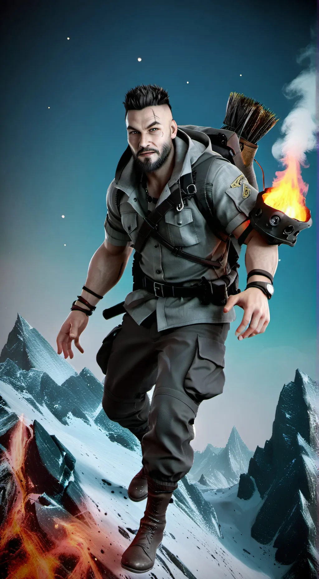 ai character: WOJTEK GOLA  background