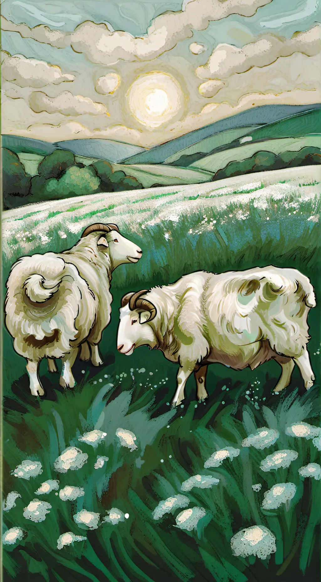 ai character: Sheepy! :3 background