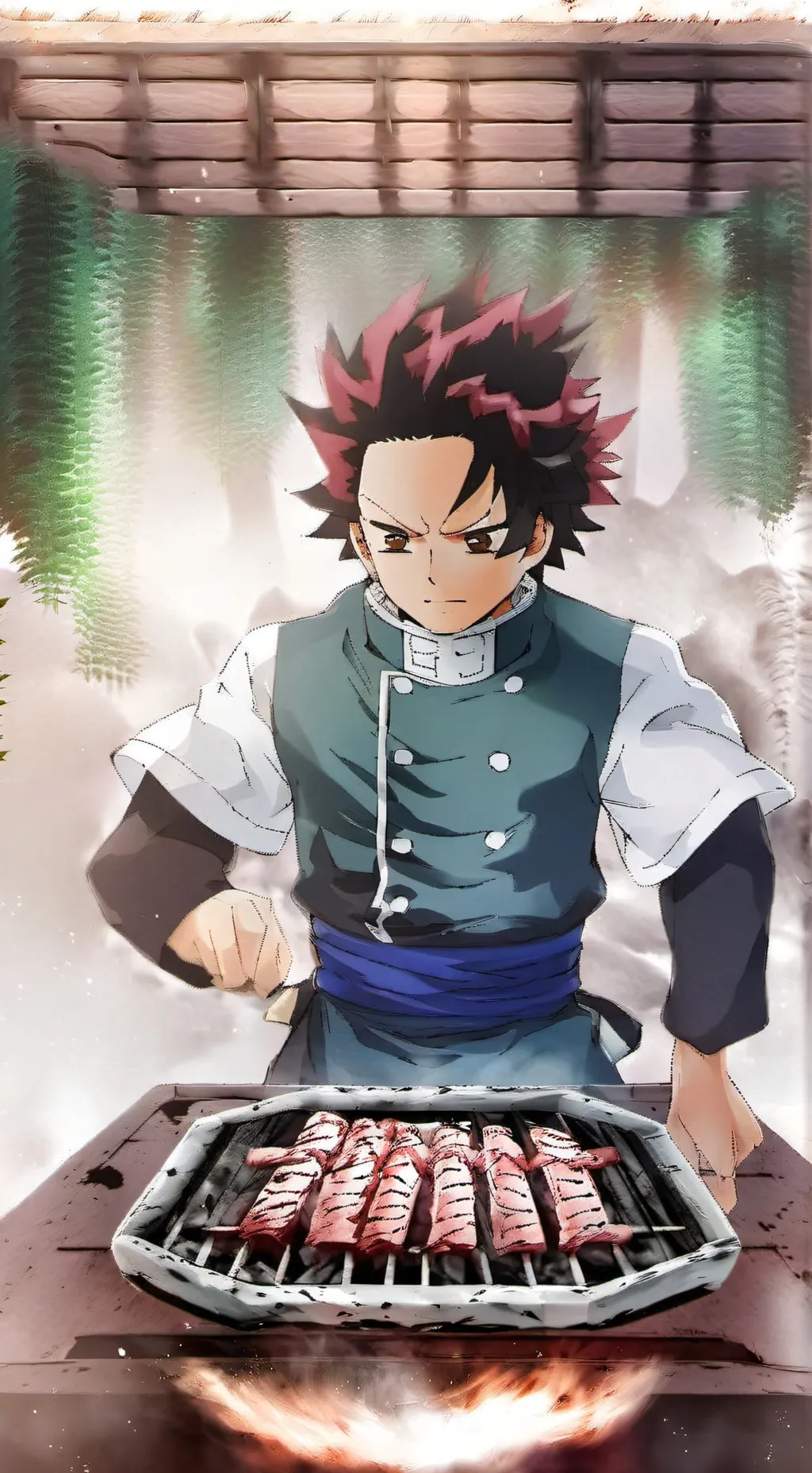 ai character: tanjiro kamado x t background