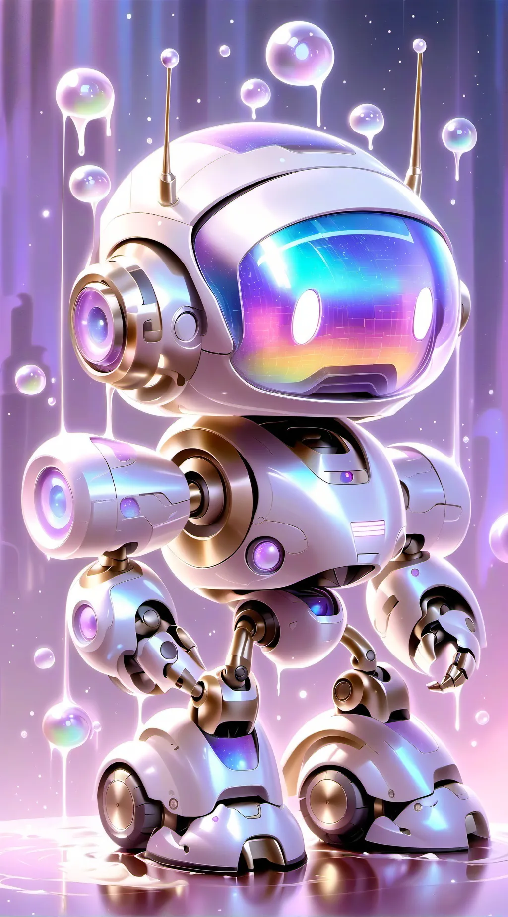 ai character: ROBOT IA background
