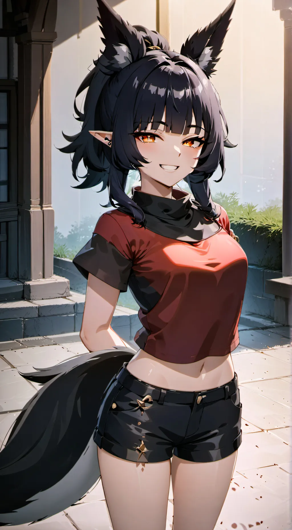 ai character: Tiffany  background