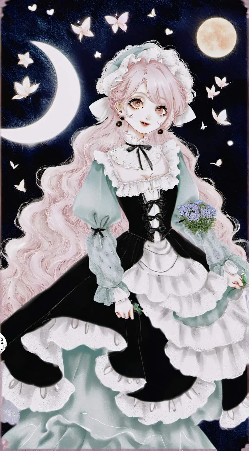 ai character: Luna background