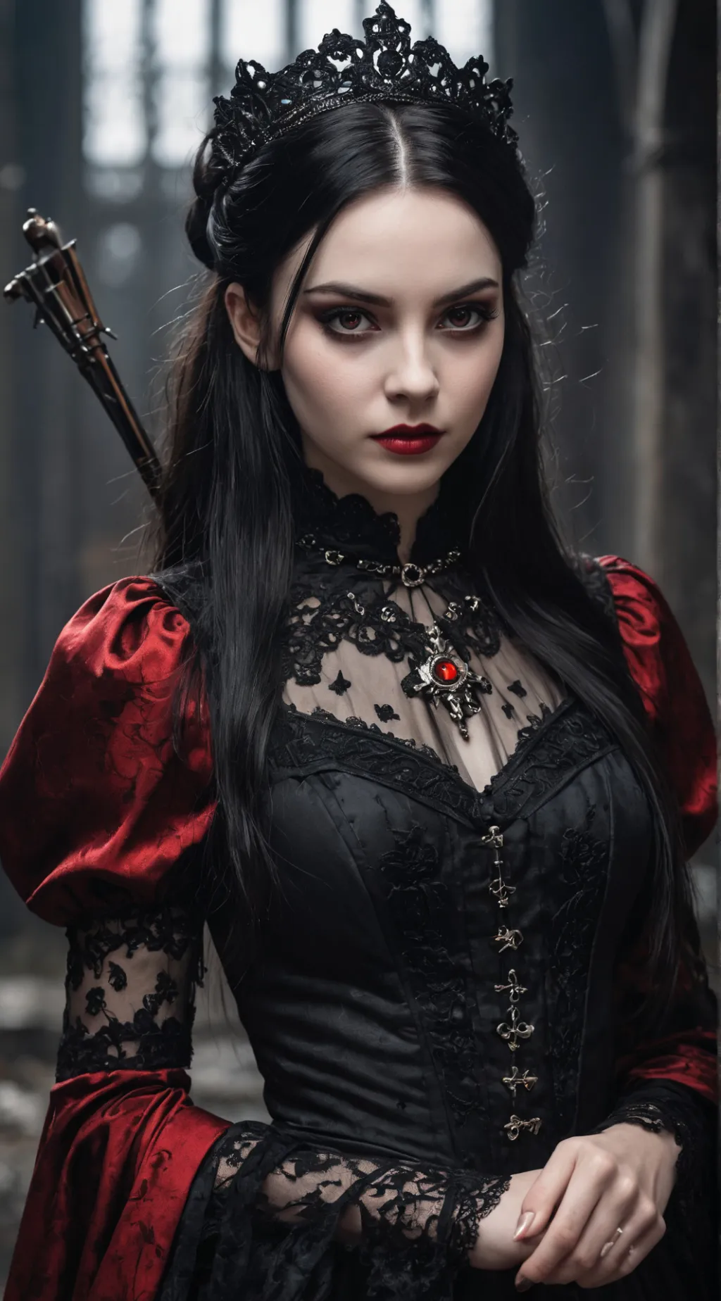 ai character: Merlina Addams background