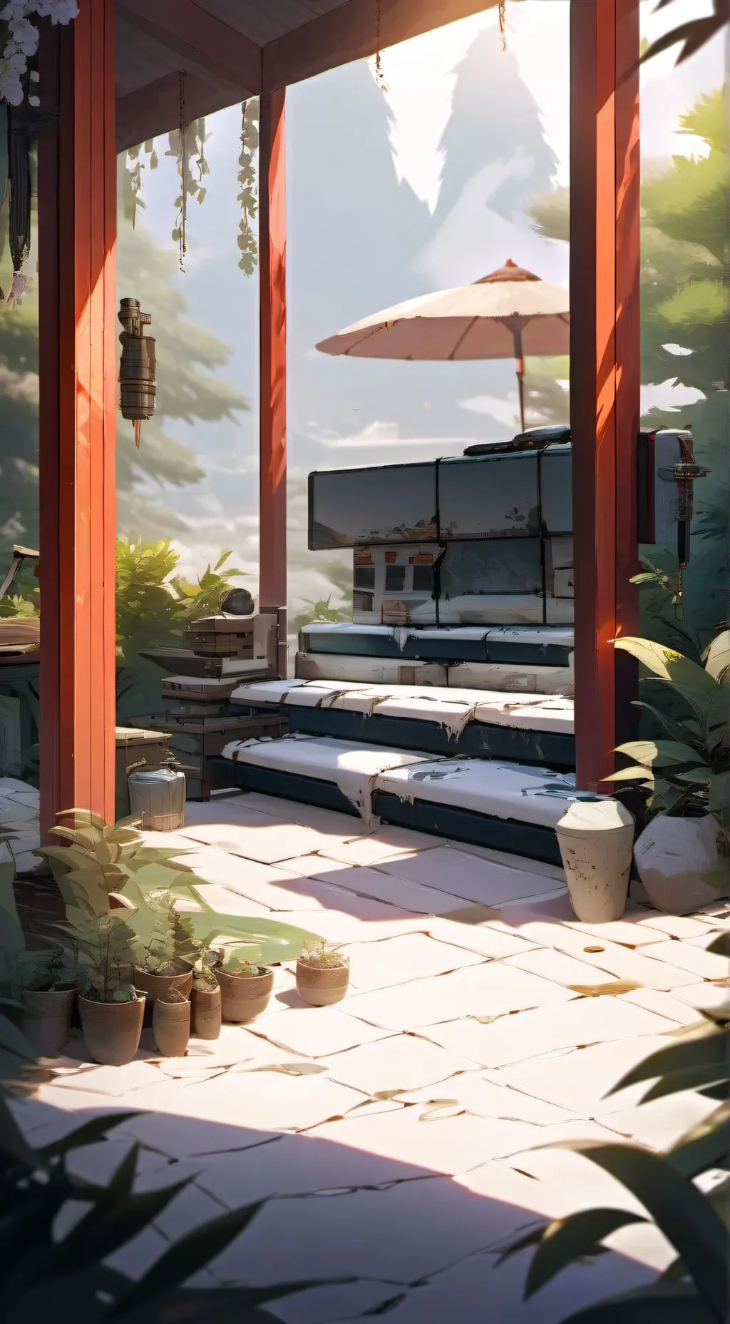 ai character: I am back background