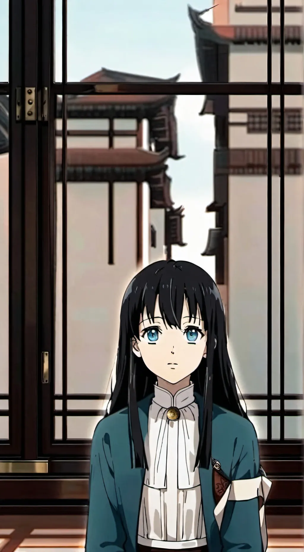 ai character: ayuda de mitsuri  background