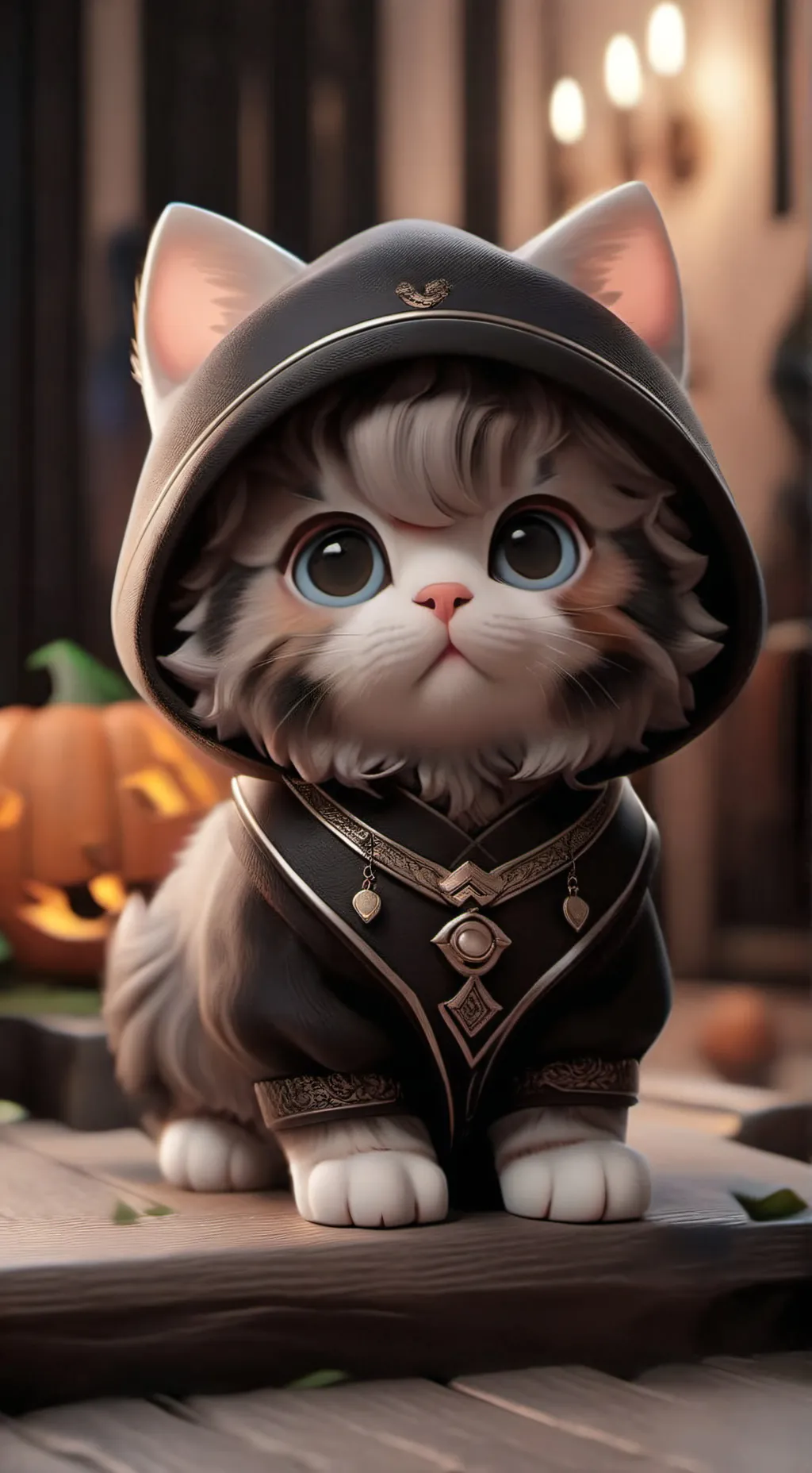 ai character: 😺😺😺 background