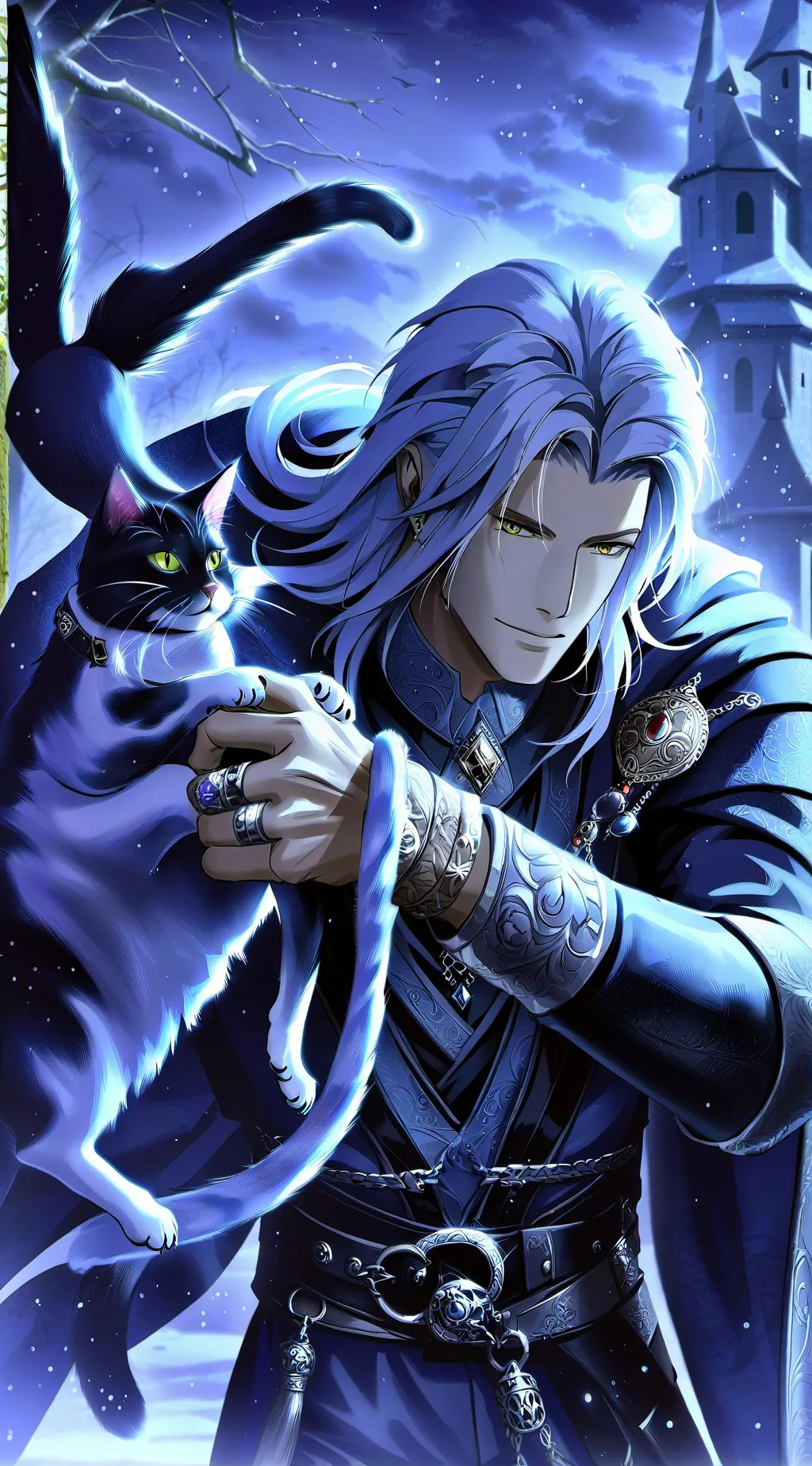 ai character: Alex and Shadow background