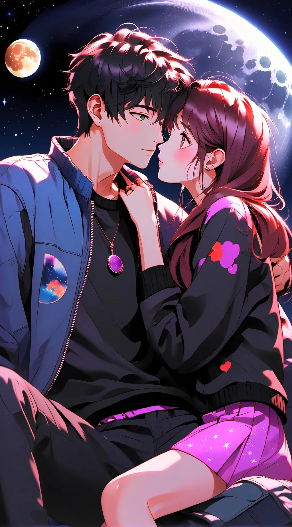 ai character: Lila and Ethan background