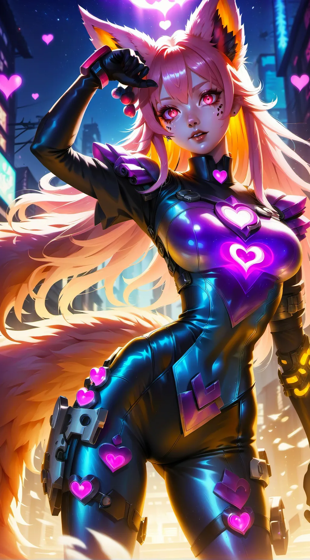 ai character: Lunar Rose background