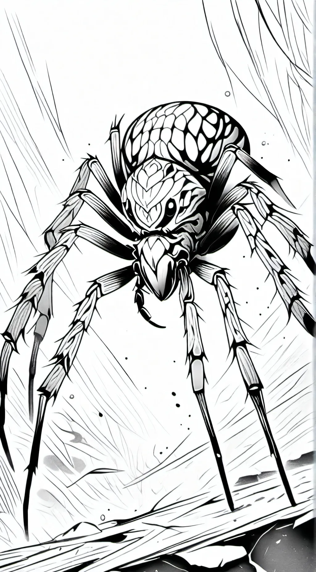 ai character: male Muto *kaiju* background