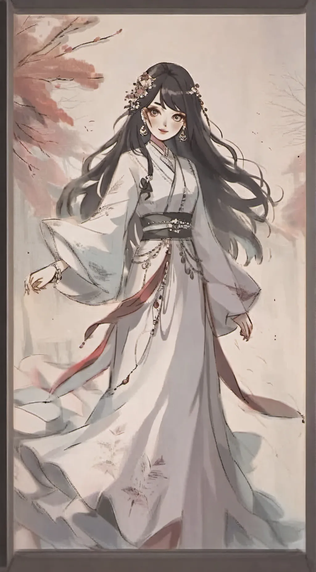 ai character: New girl~ background