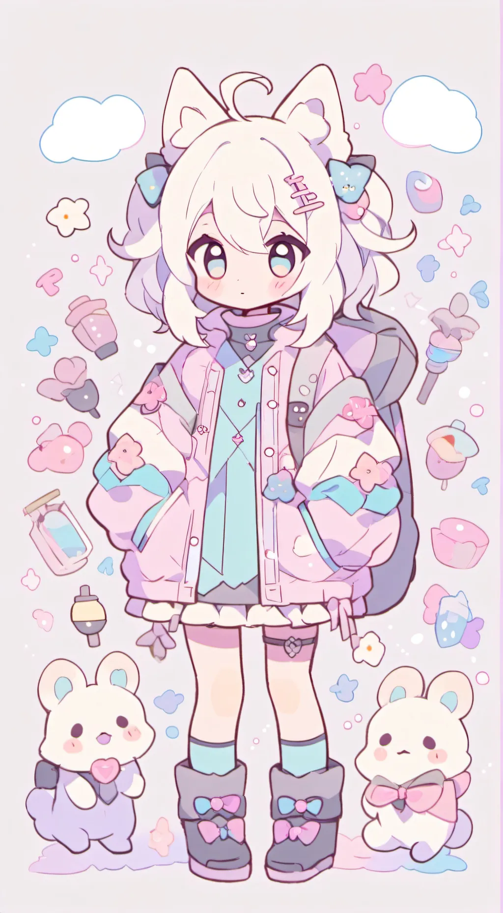 ai character: الأخت background