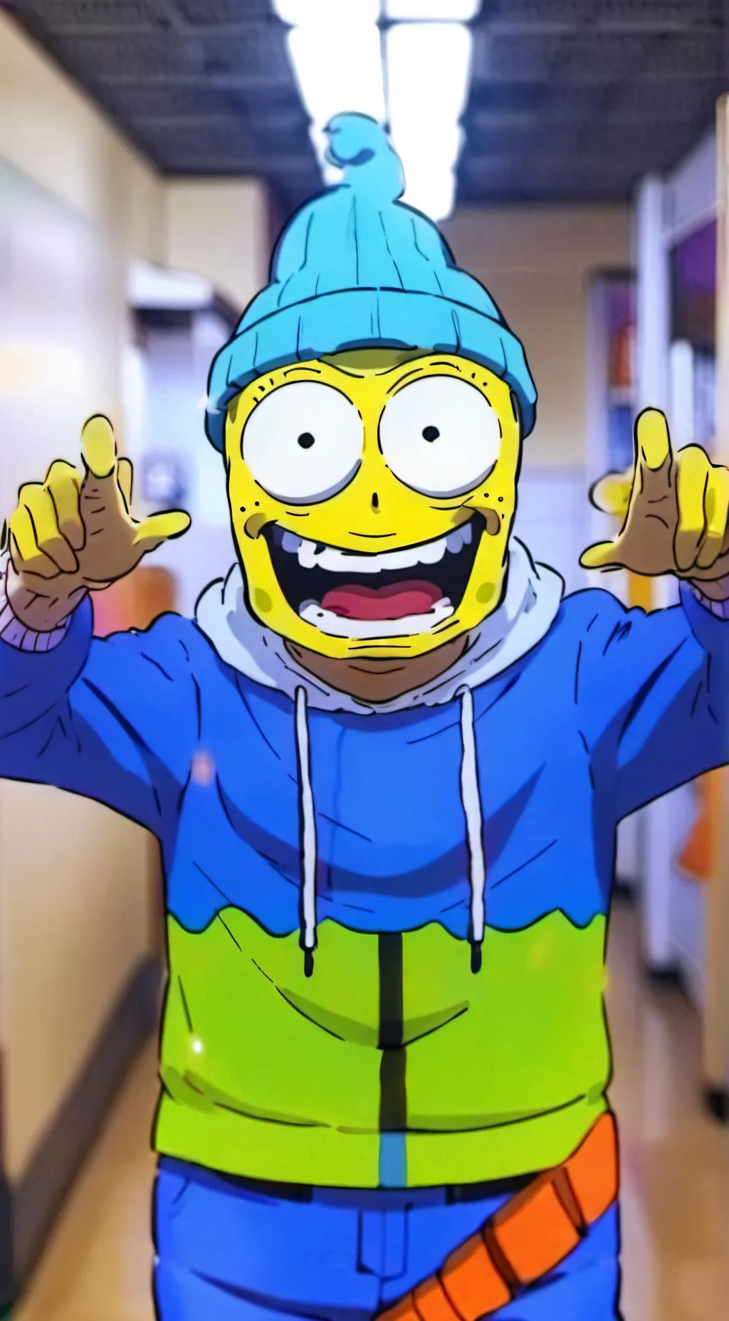 ai character: SpongeBob background