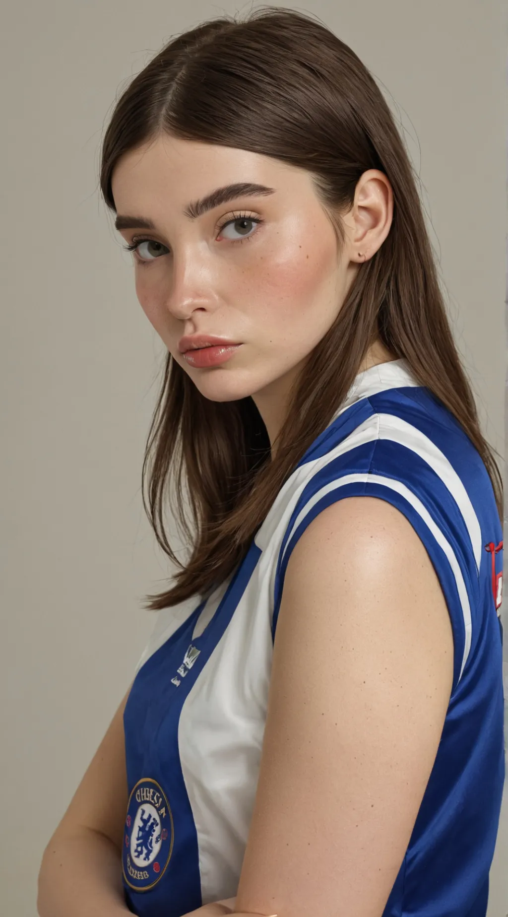 ai character: Red background