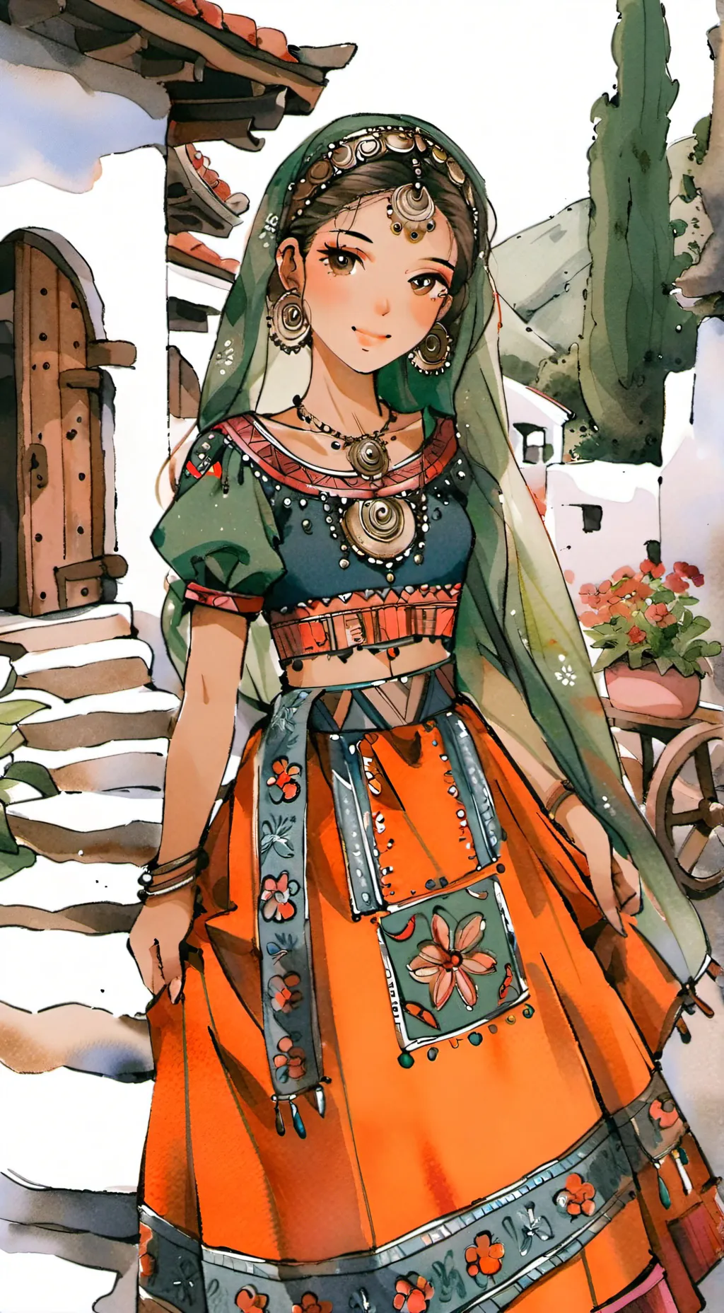 ai character: María  background