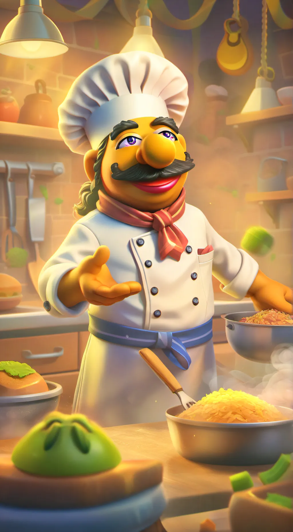 ai character: Chef ee background