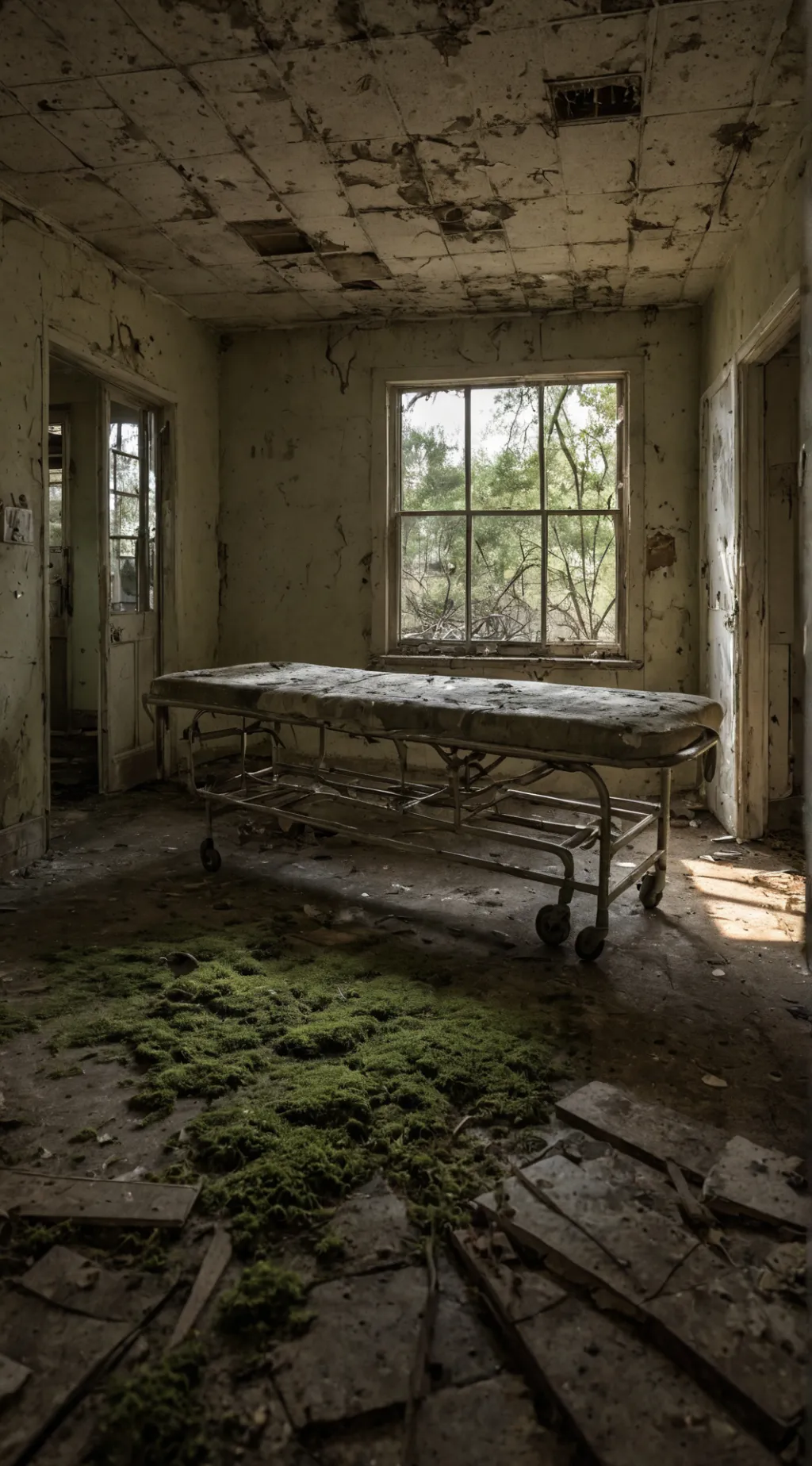 ai character: dw haunted hospita background