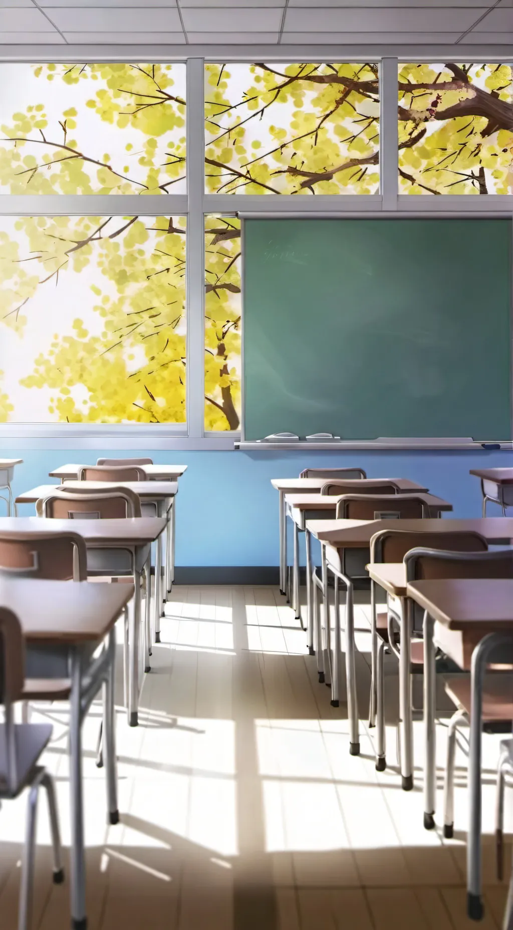 ai character: kny school au background