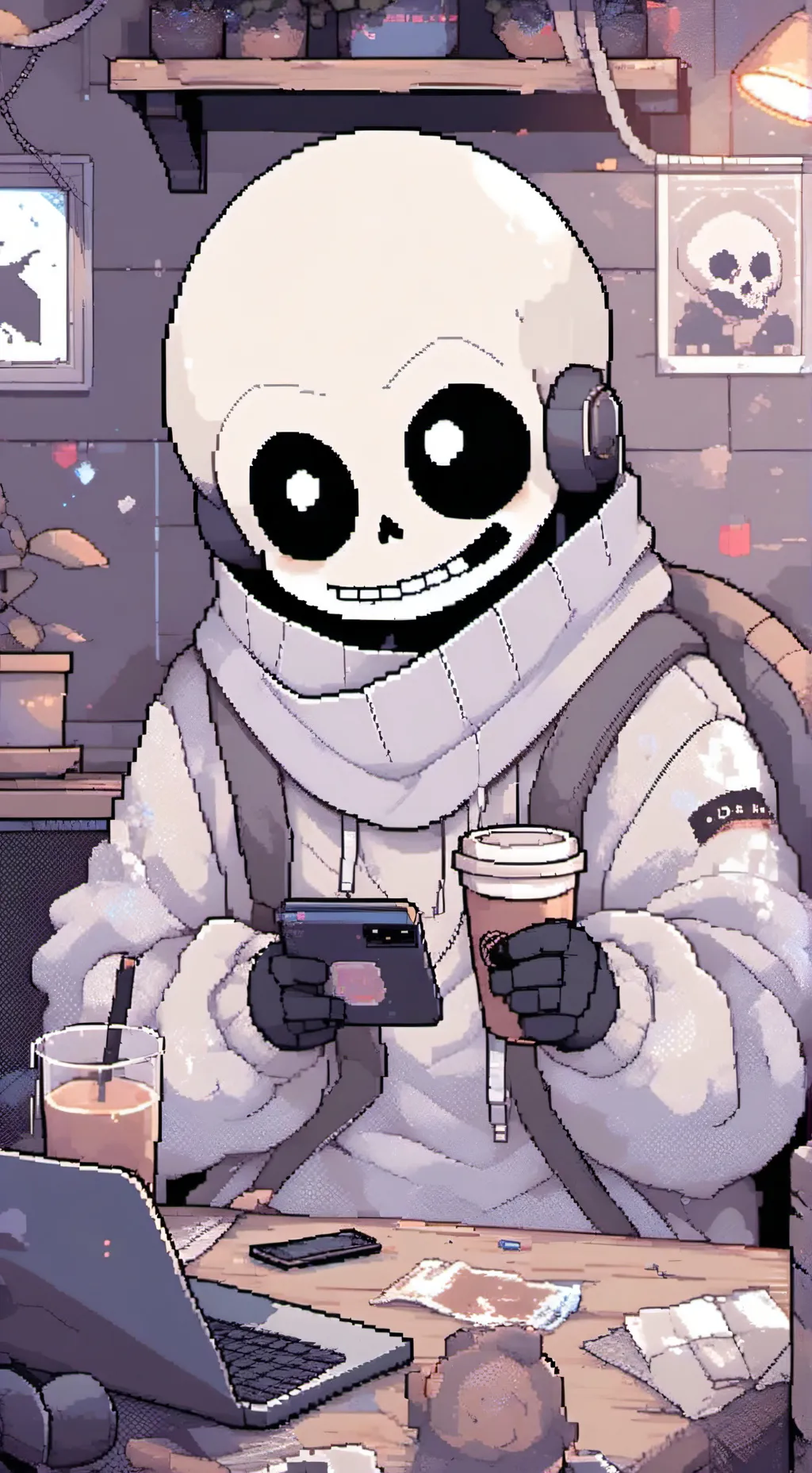 ai character: sans background