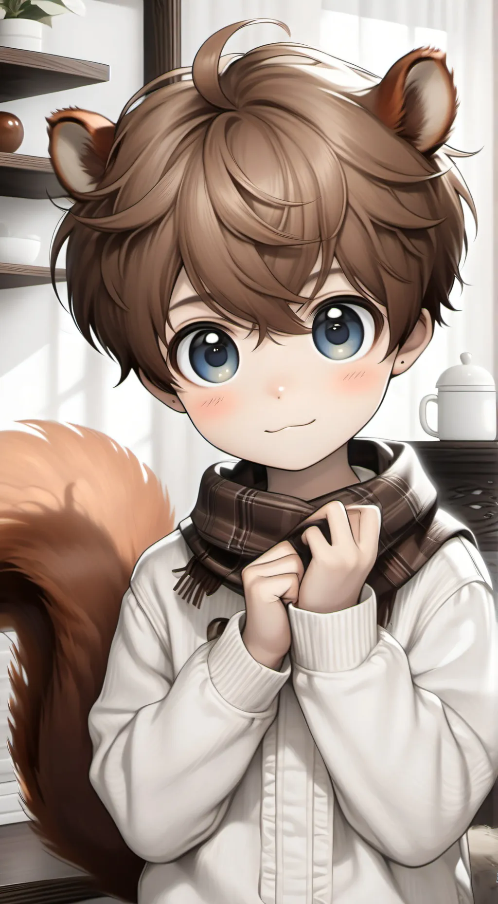 ai character: furry friend  background