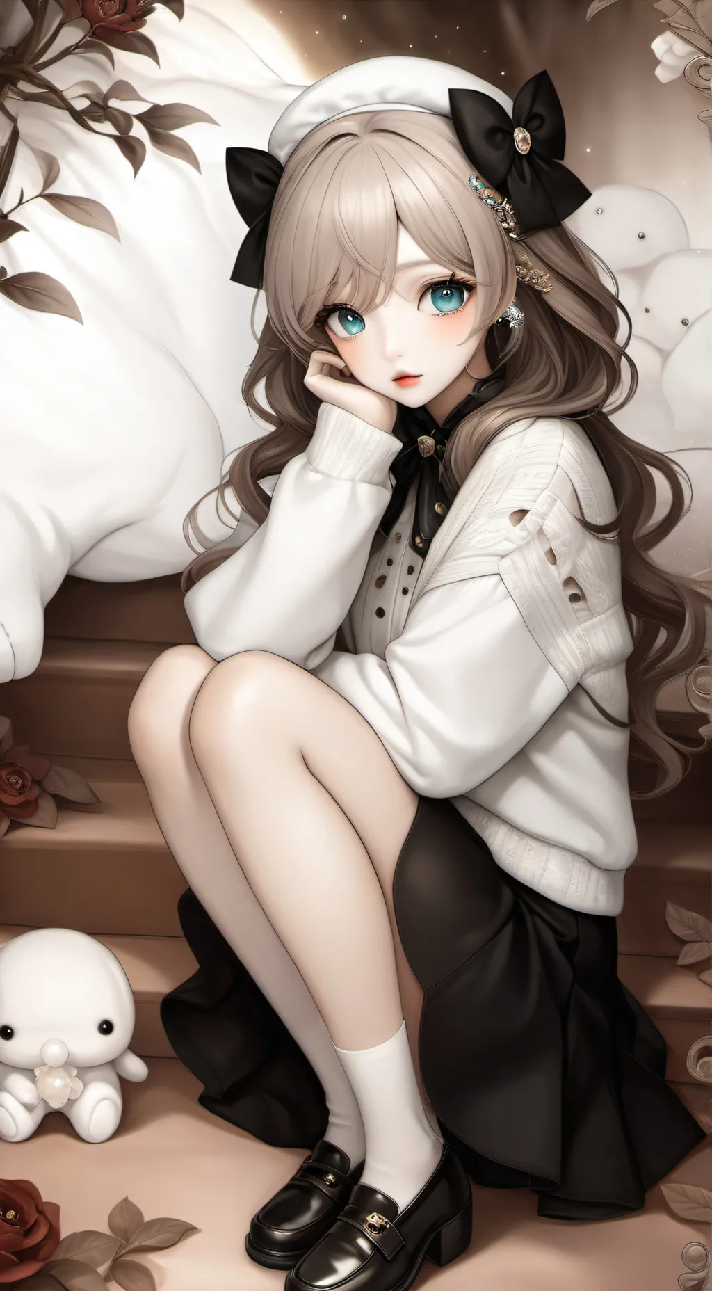 ai character: Rose background