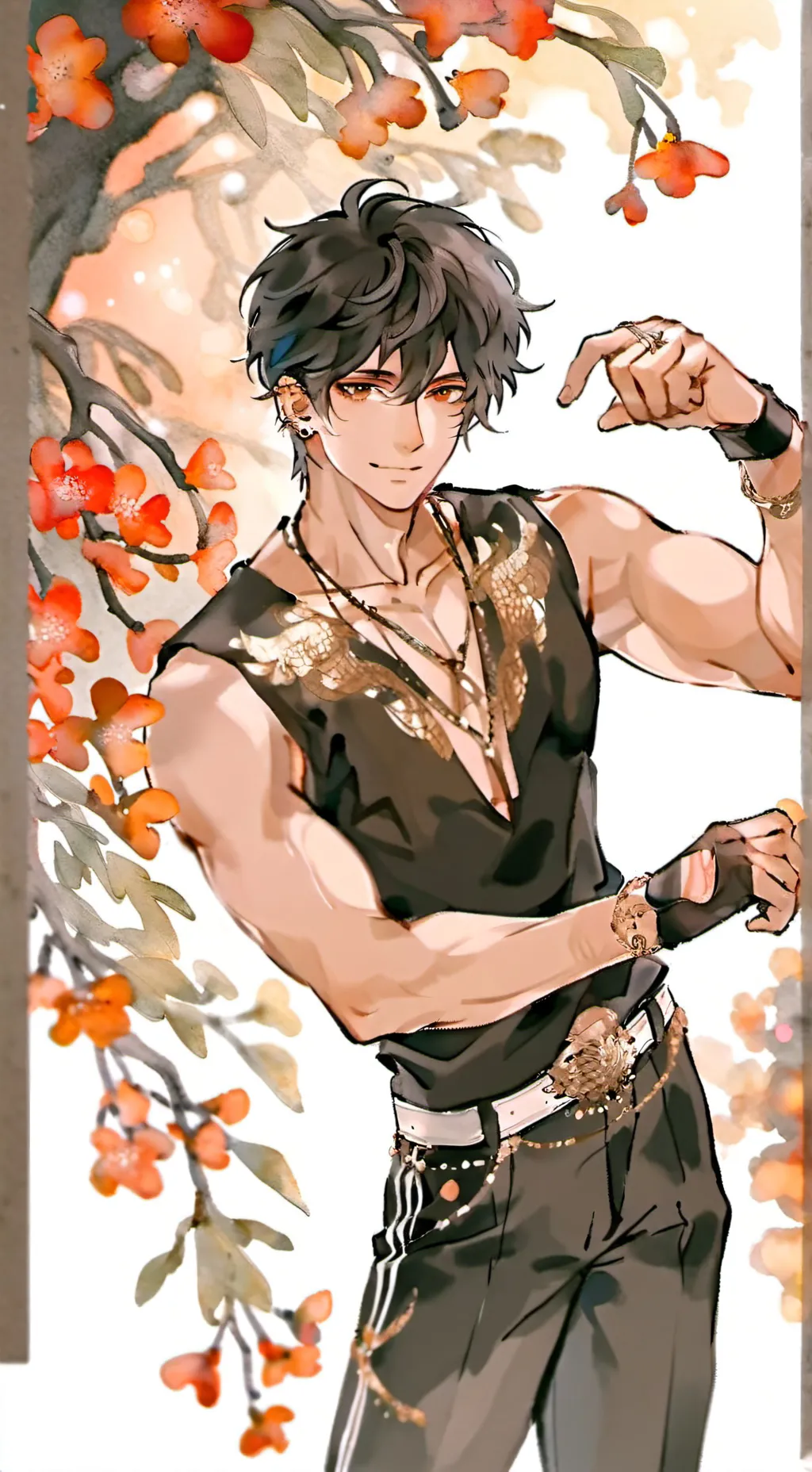 ai character: Mark background