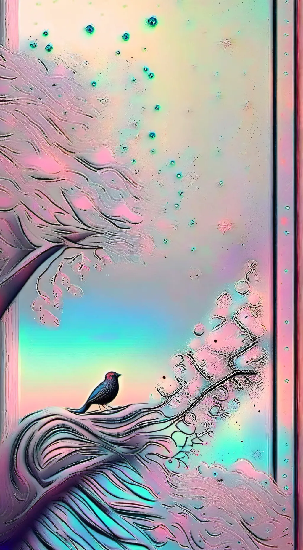 ai character: red está 🤰🏿 background