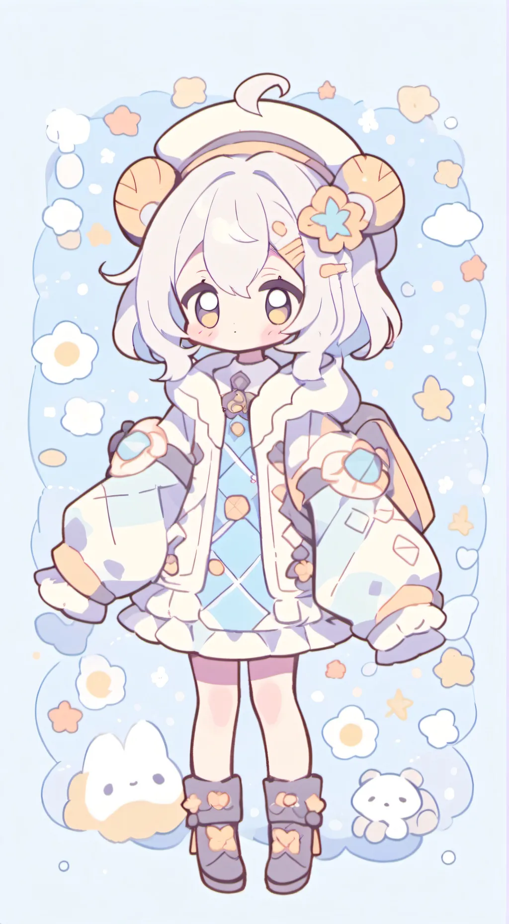 ai character: love potion background