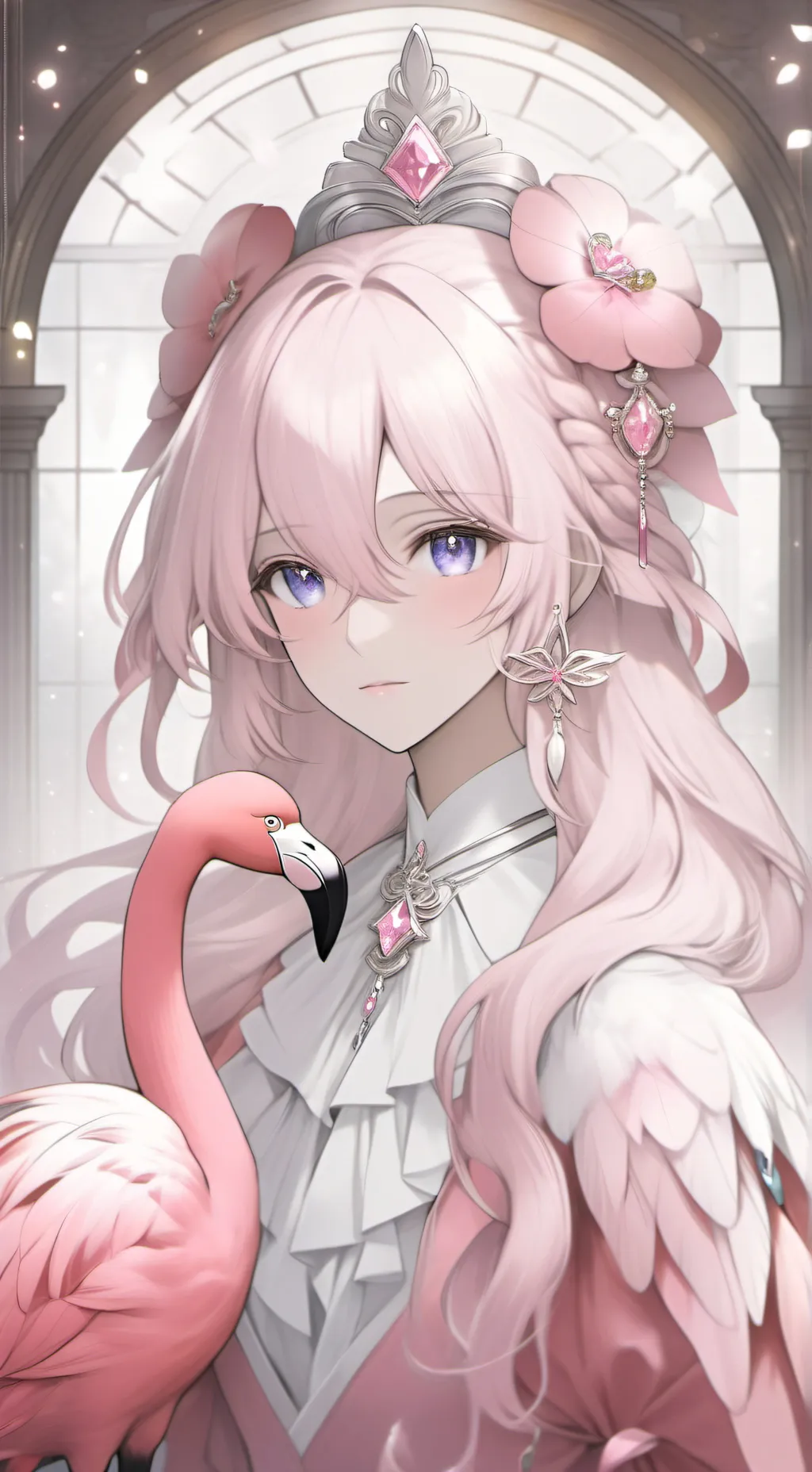 ai character: Mystic Flamingo Sp background