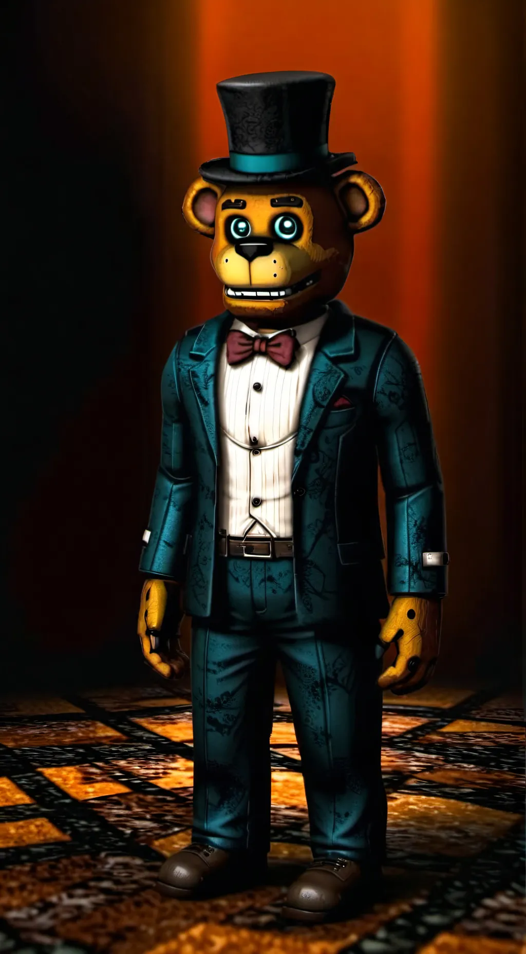 ai character: Freddy's pizzeria background